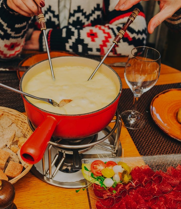 Fondue eten met korting