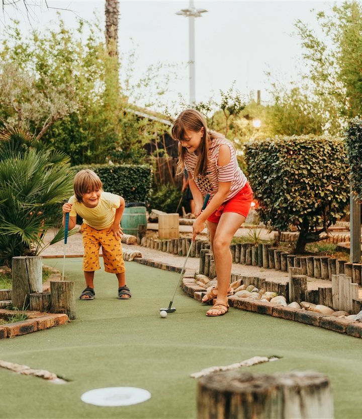 Minigolf met korting