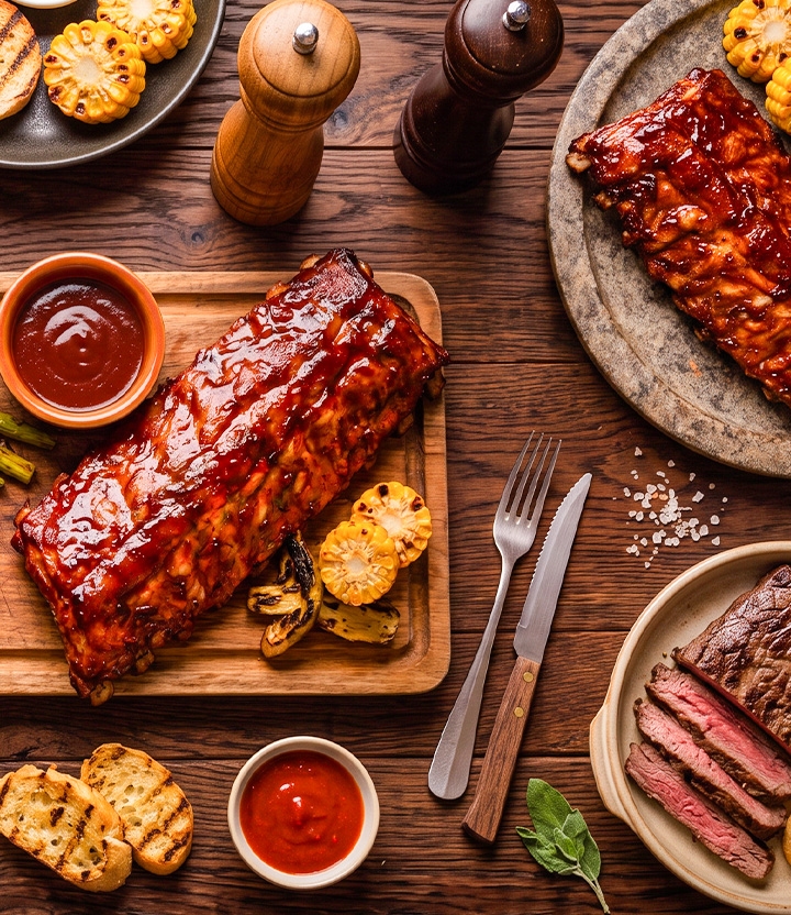 Steakhouse & spareribs met korting: vlees van de grill