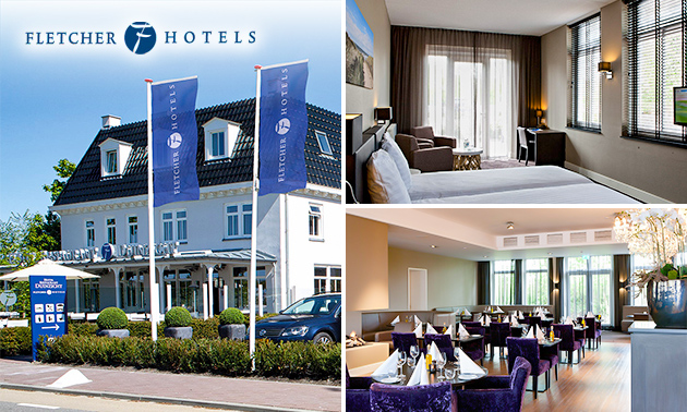 Overnachting voor 2 + evt. ontbijt en 3-gangendiner bij Fletcher Hotels
