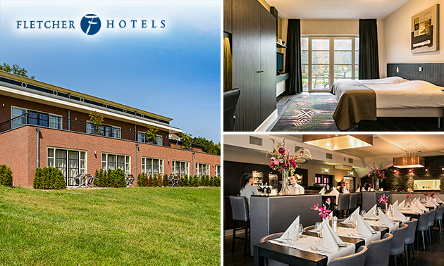 Overnachting voor 2 + evt. ontbijt en 3-gangendiner bij Fletcher Hotels